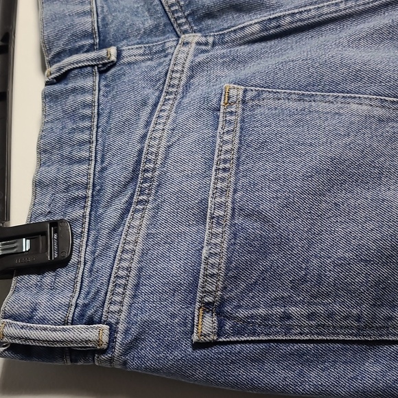 ALL SAINTS Remi Cut Off Frayed Distressed Light/Med Wash Denim Shorts Size 28 - Picture 14 of 15